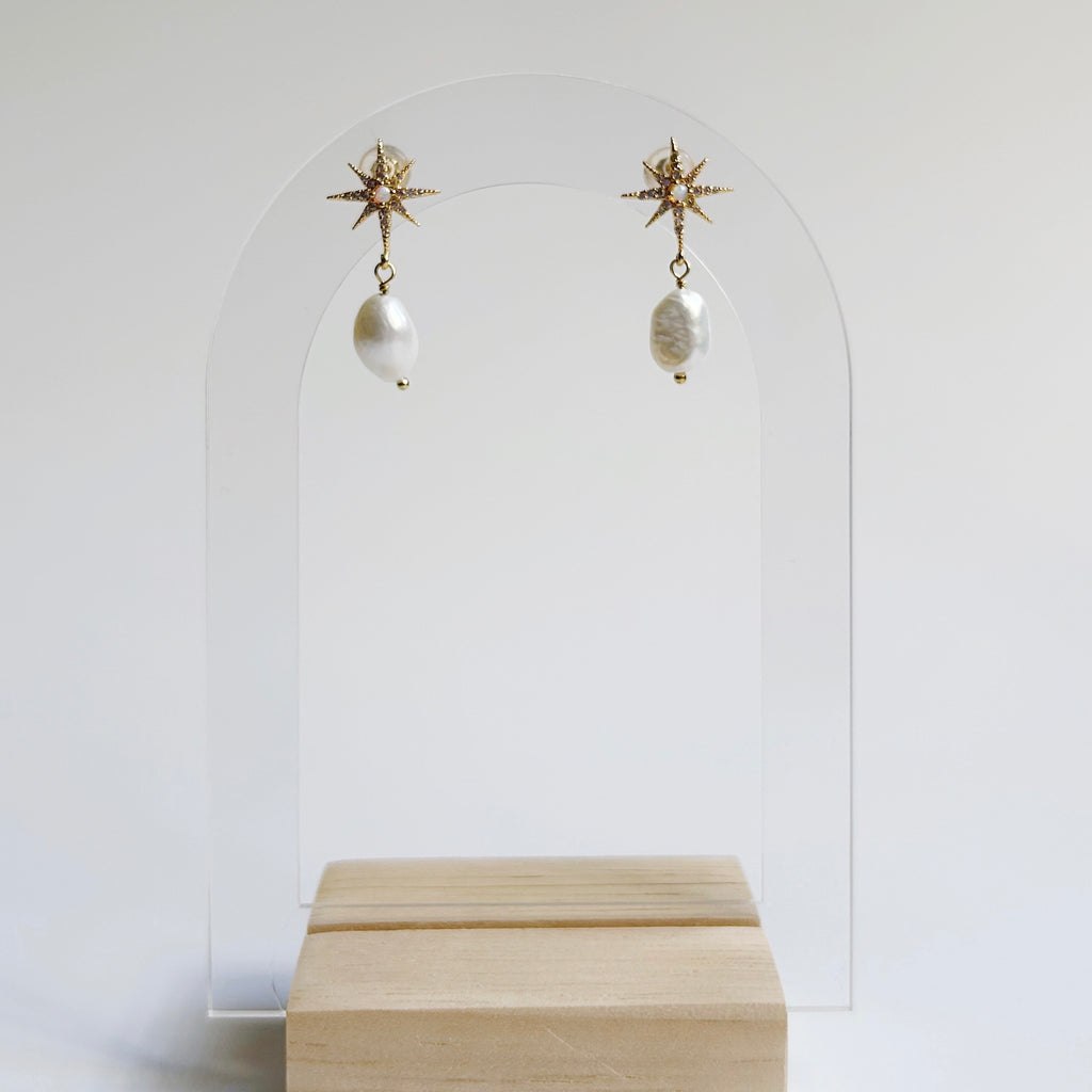 Starburst and pearl Earrings