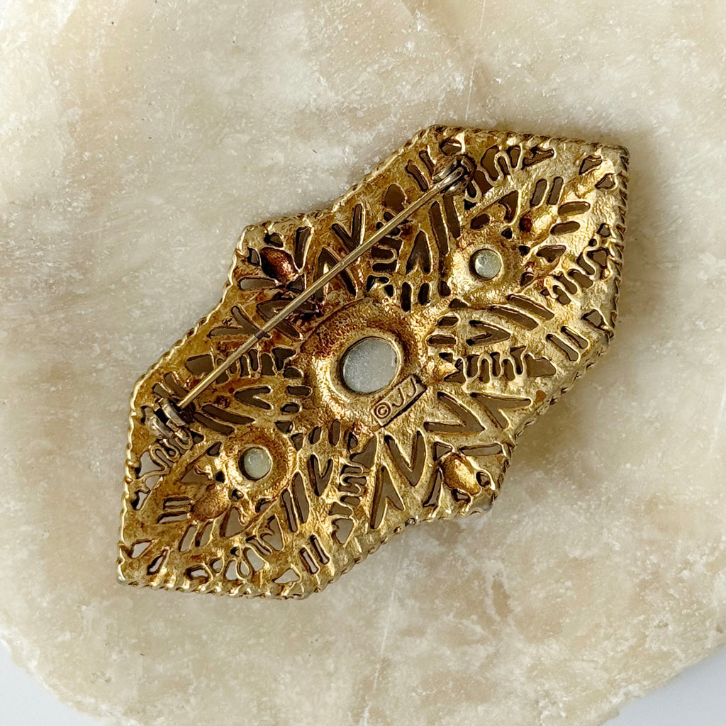 Vintage Filigree Brooch