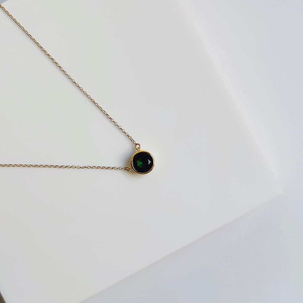 Brilliant Emerald Necklace