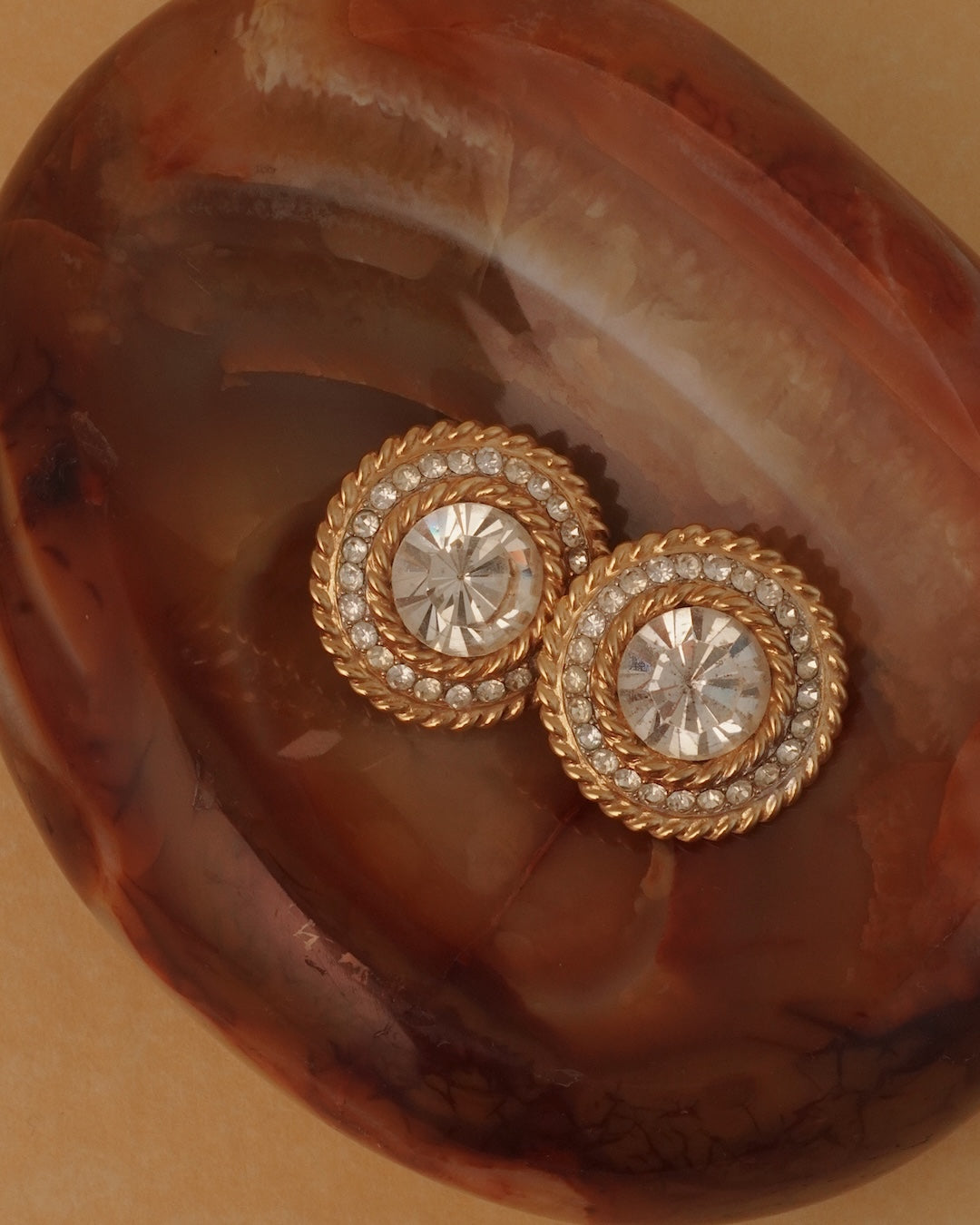 Vintage St. John Button Clip ons