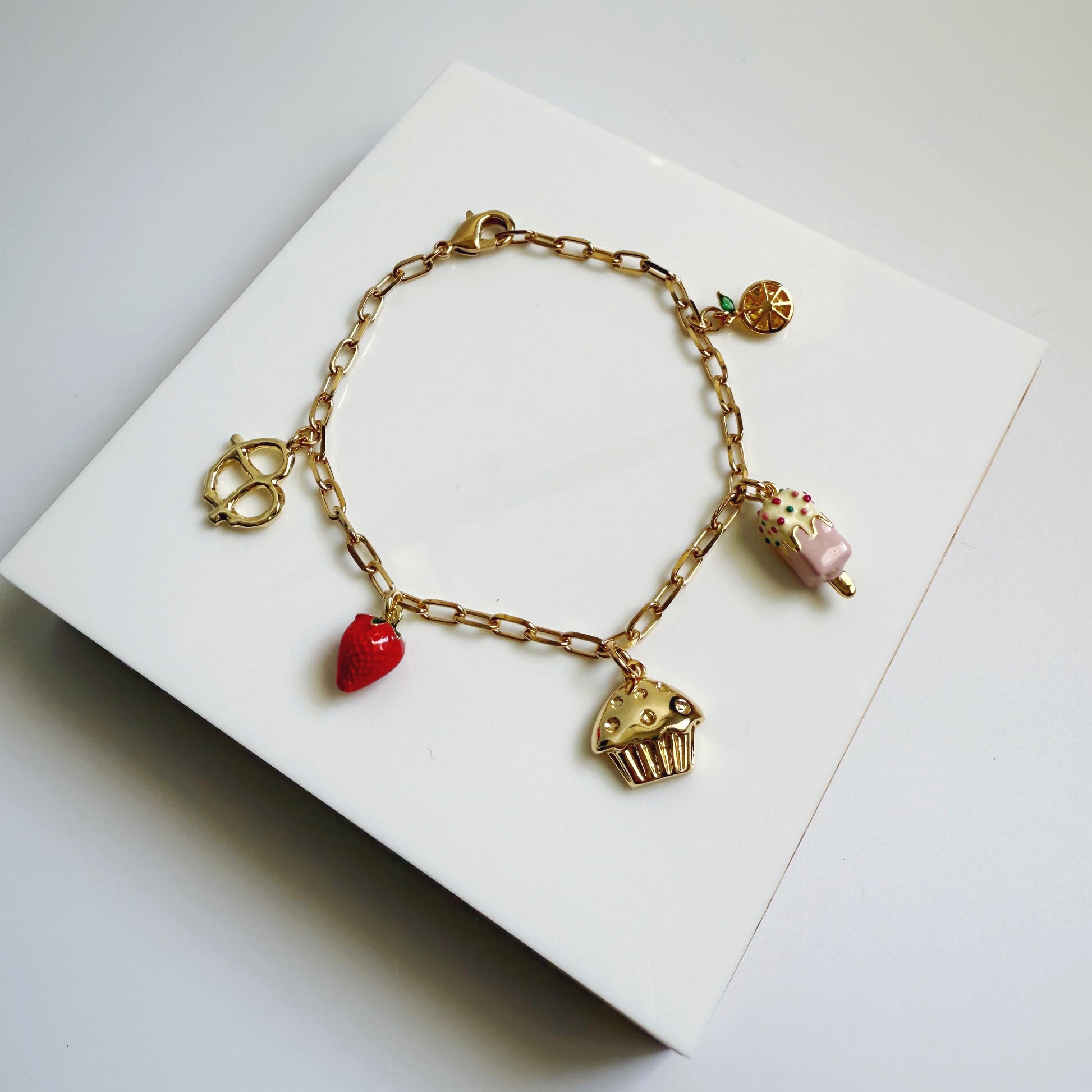 Cupcake Charm Bracelet