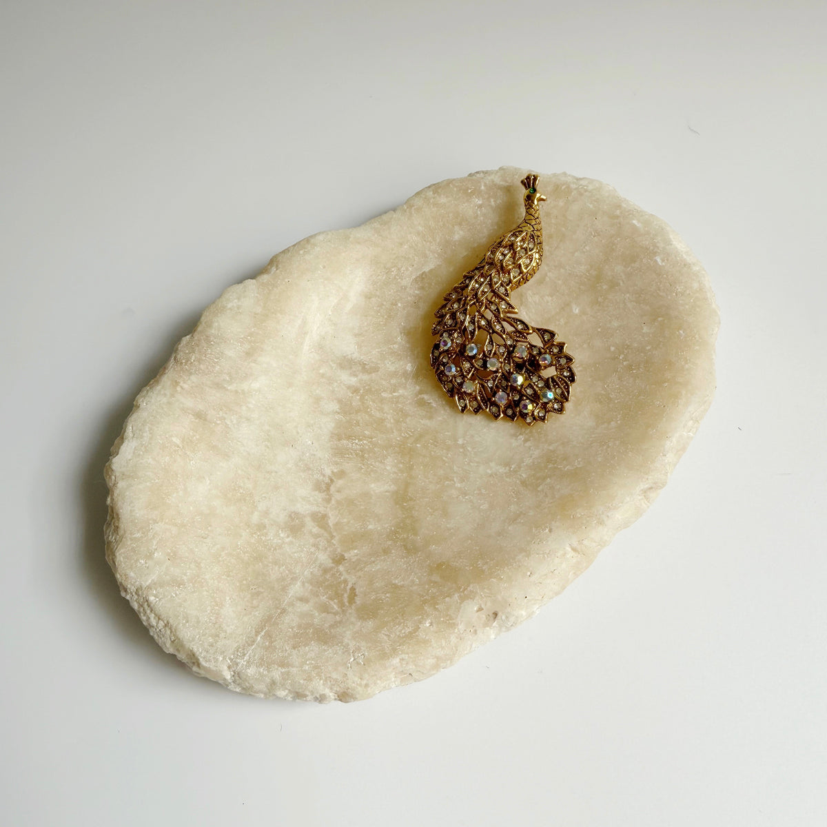 Vintage Peacock Brooch