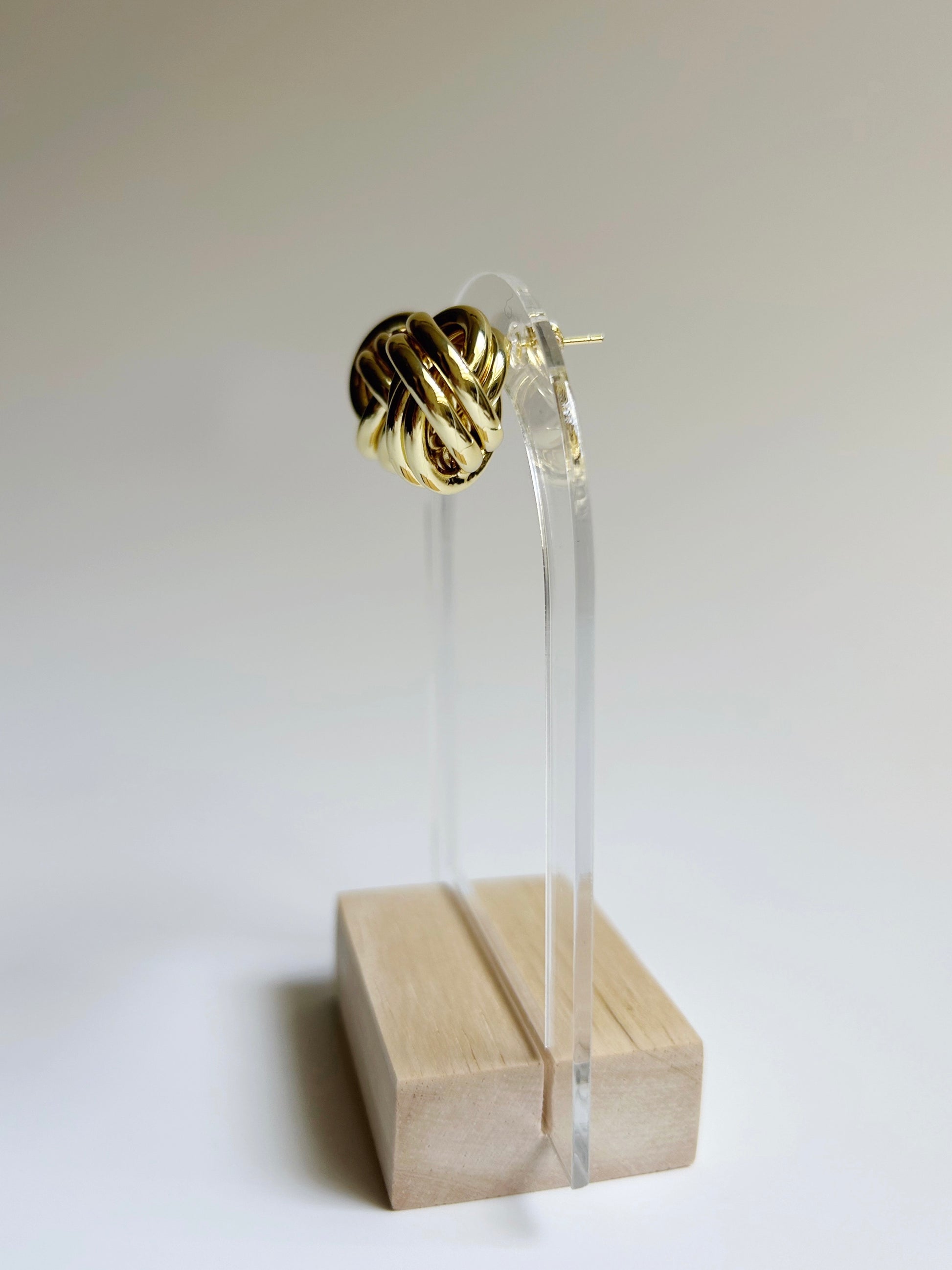 Open Knot Stud Earrings