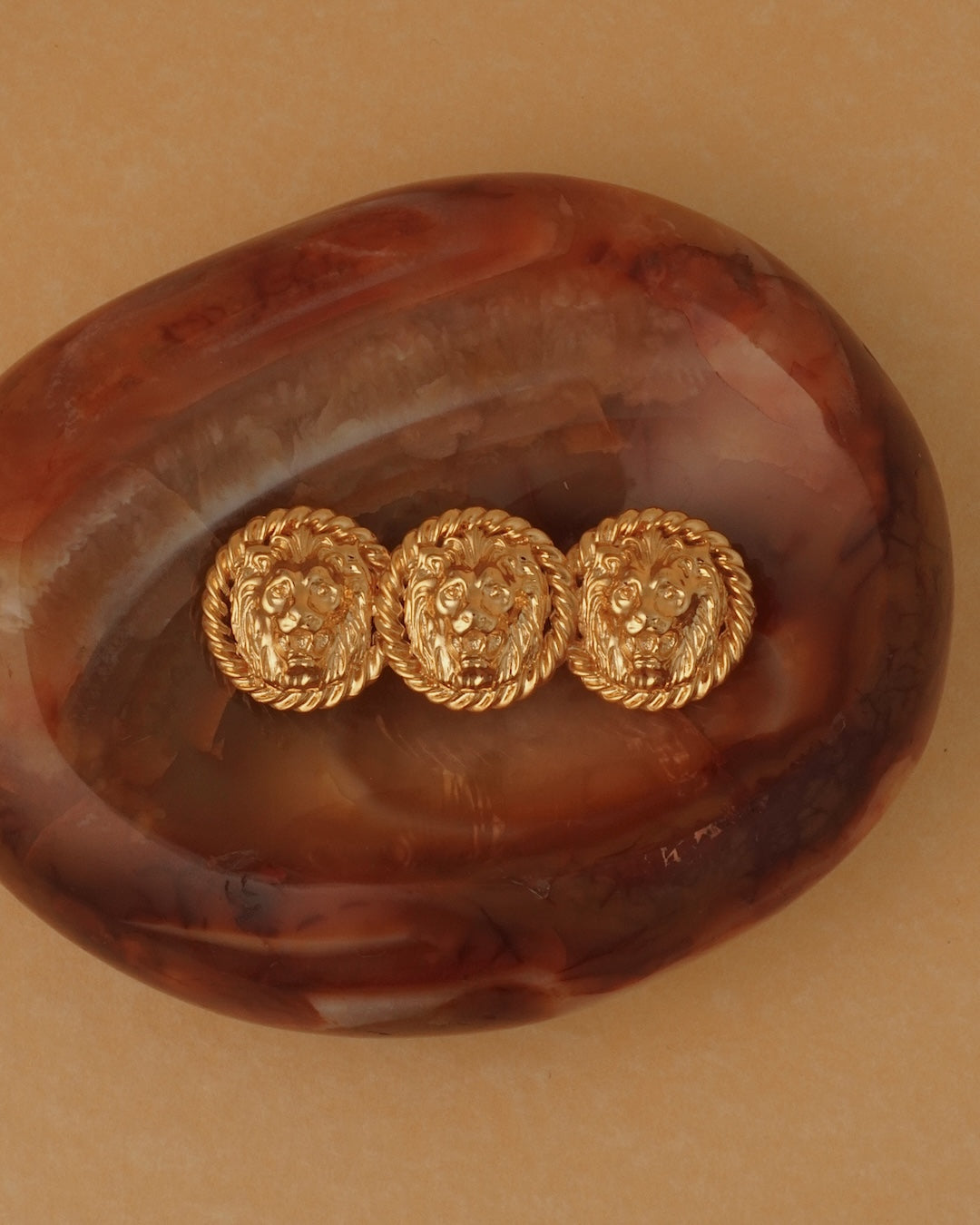 Vintage Gold Lion Brooch