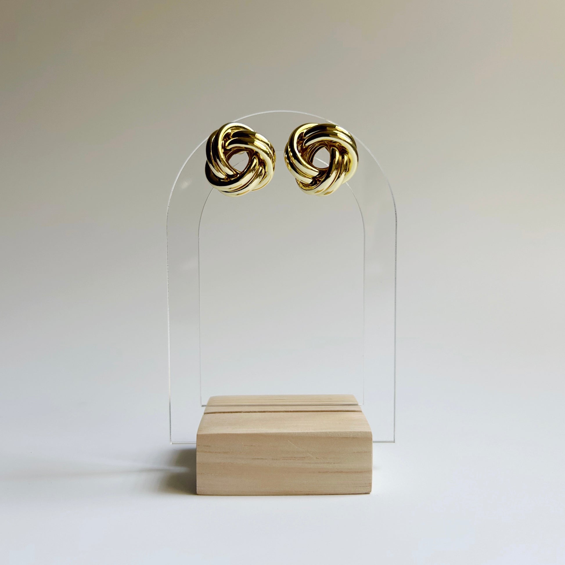 Open Knot Stud Earrings