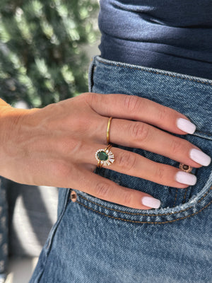 Stevie Emerald Ring