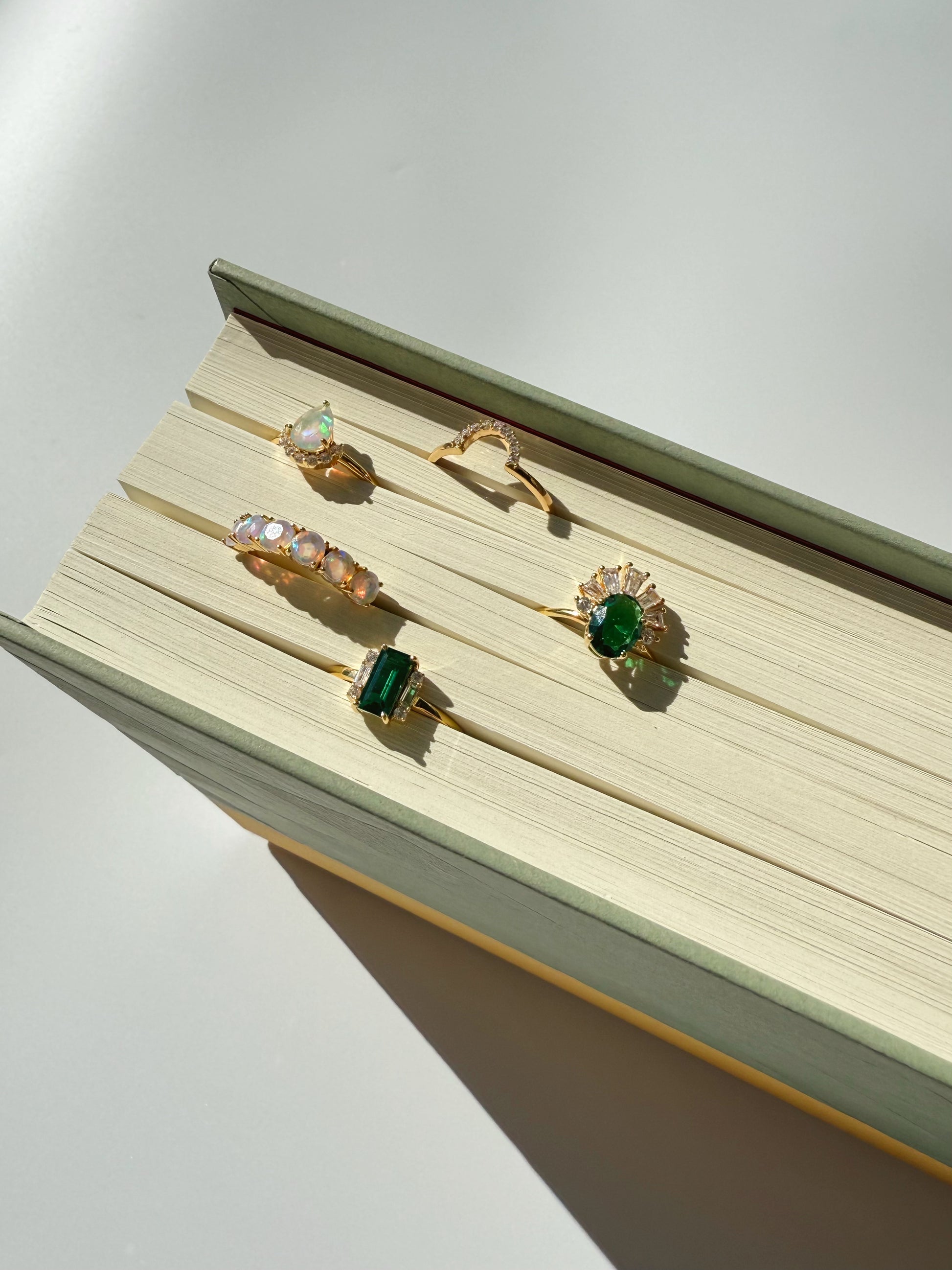 Stevie Emerald Ring