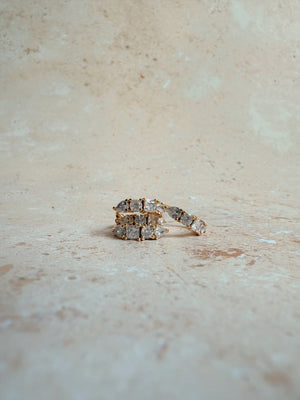 Multi Stone CZ Huggie