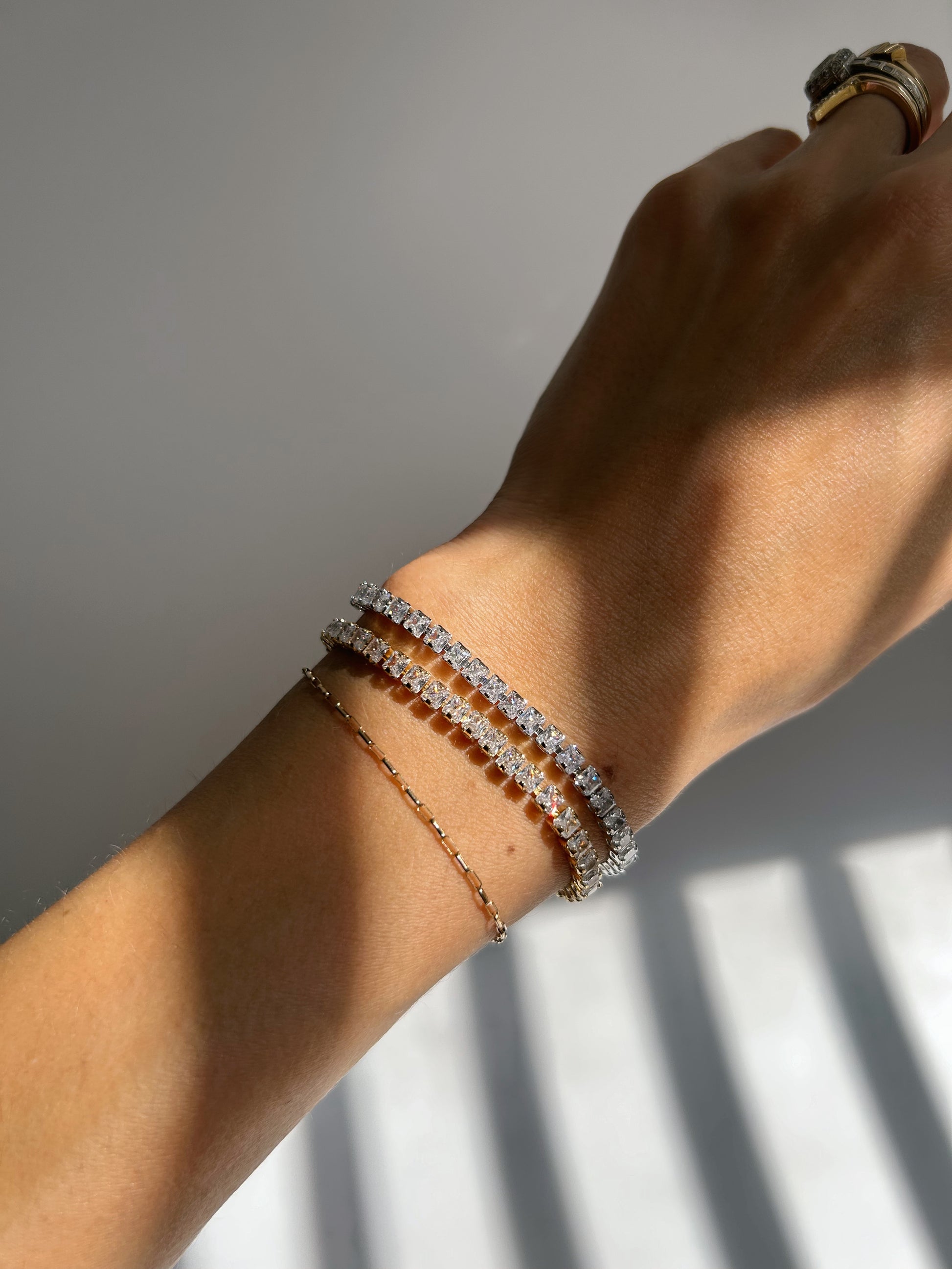 Medium Gold Tennis Bracelet