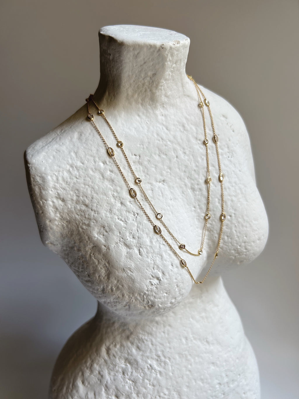 Floating CZ necklace