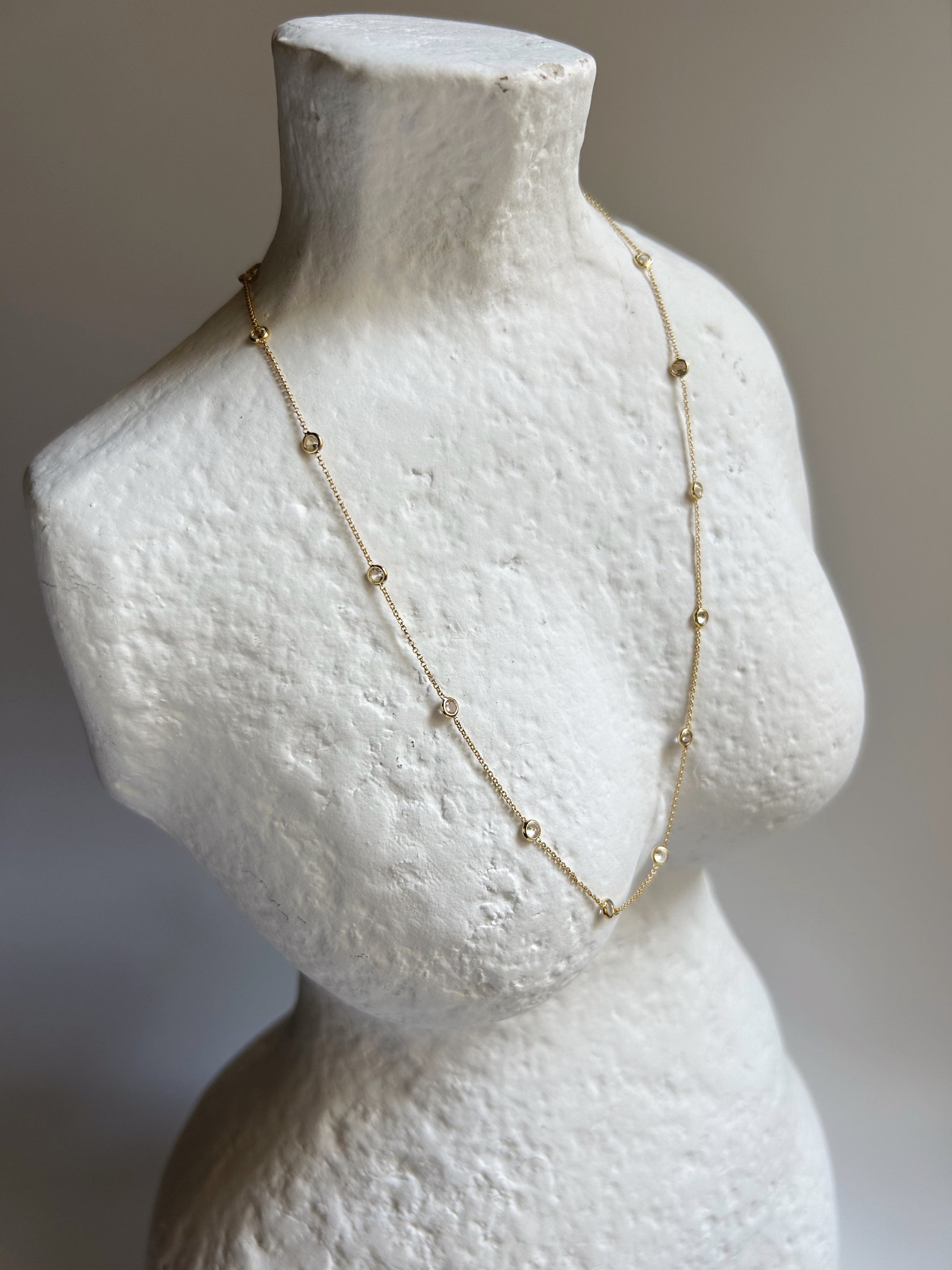 Floating CZ necklace