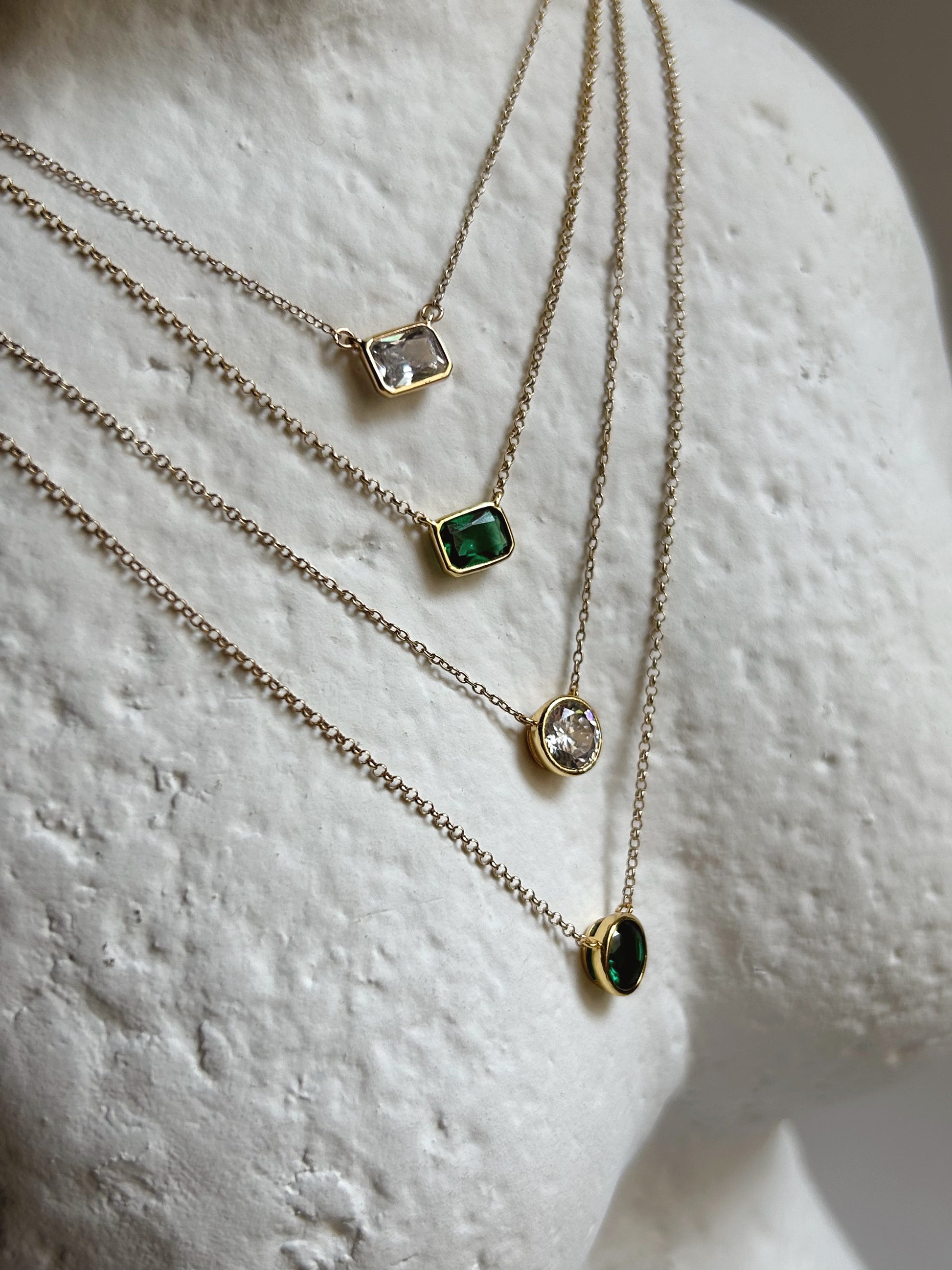 Brilliant Emerald Necklace