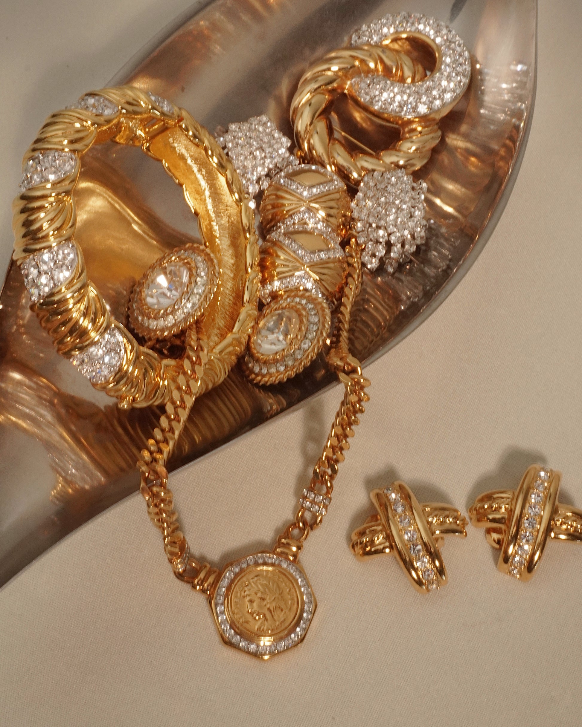 Vintage St. John Button Clip ons