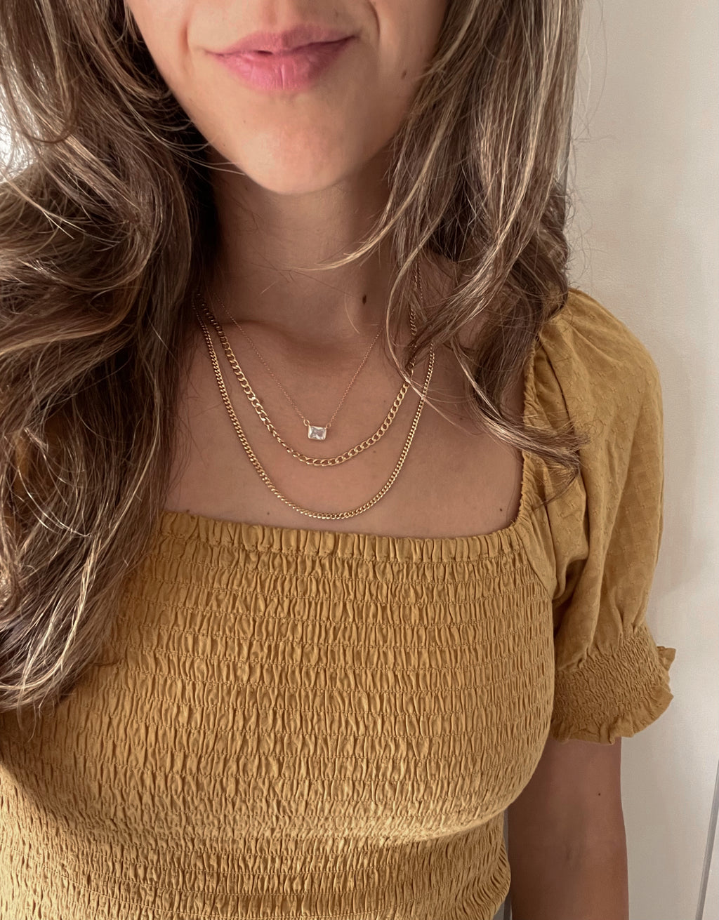 Mini Flat Curb Chain Necklace