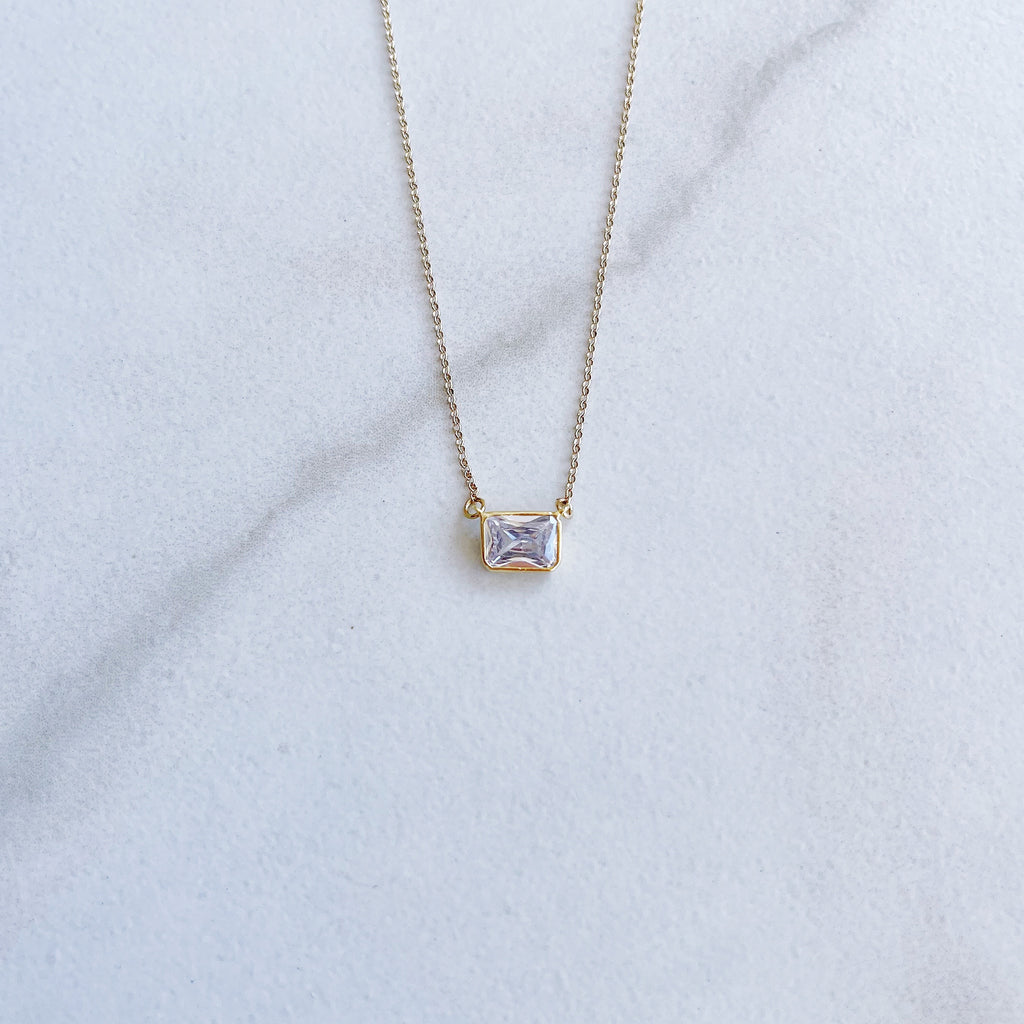 Bezel CZ Necklace