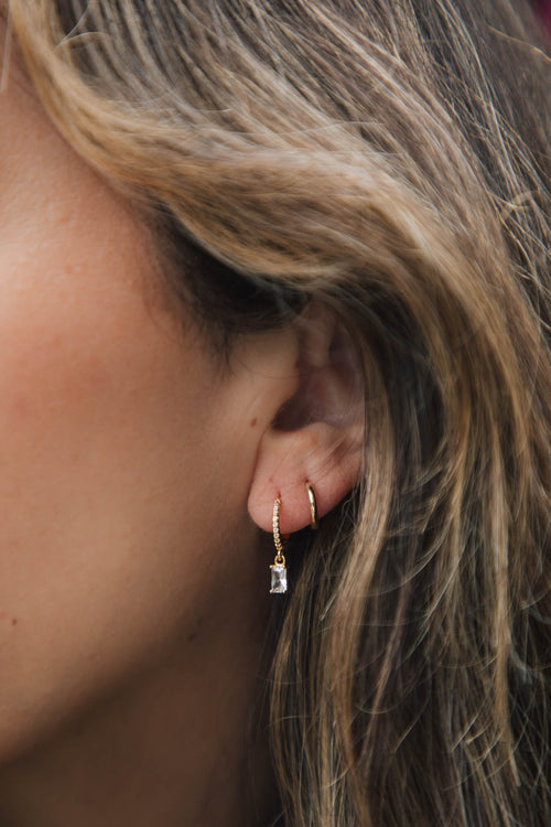 Baguette Drop Huggie