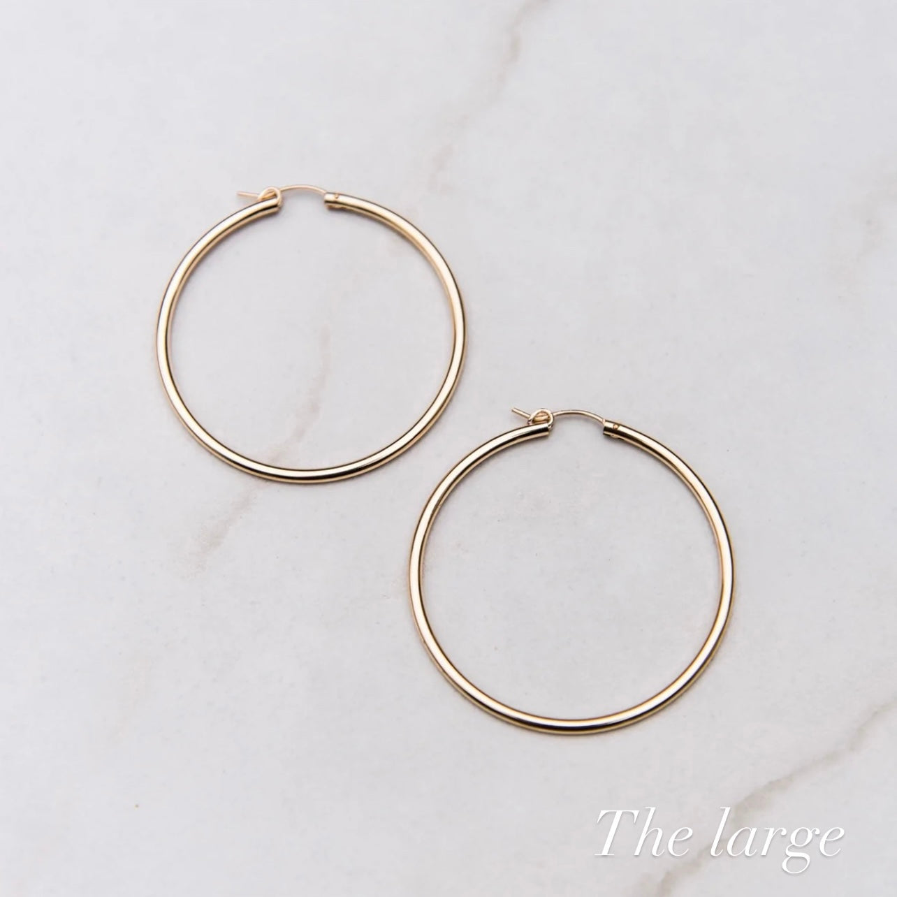14k Gold Filled Hallow Hoops