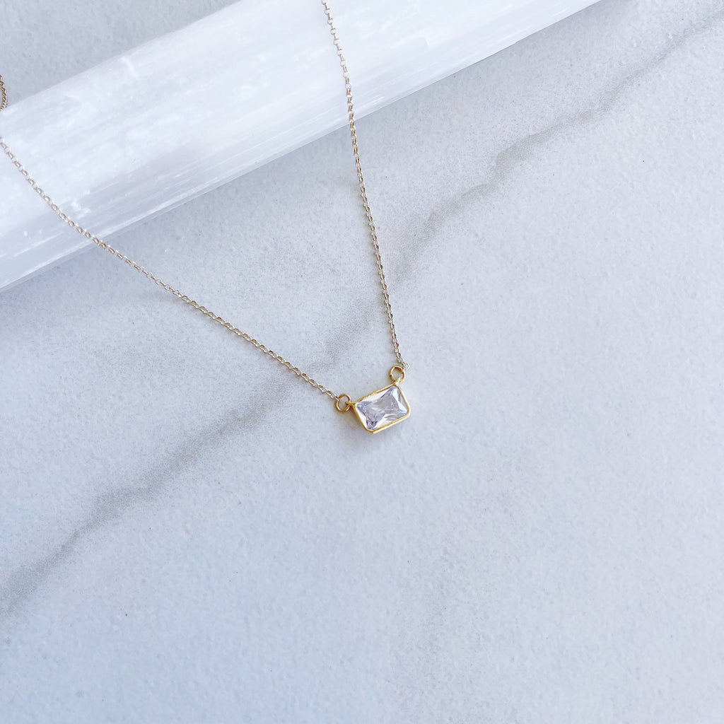 Bezel CZ Necklace