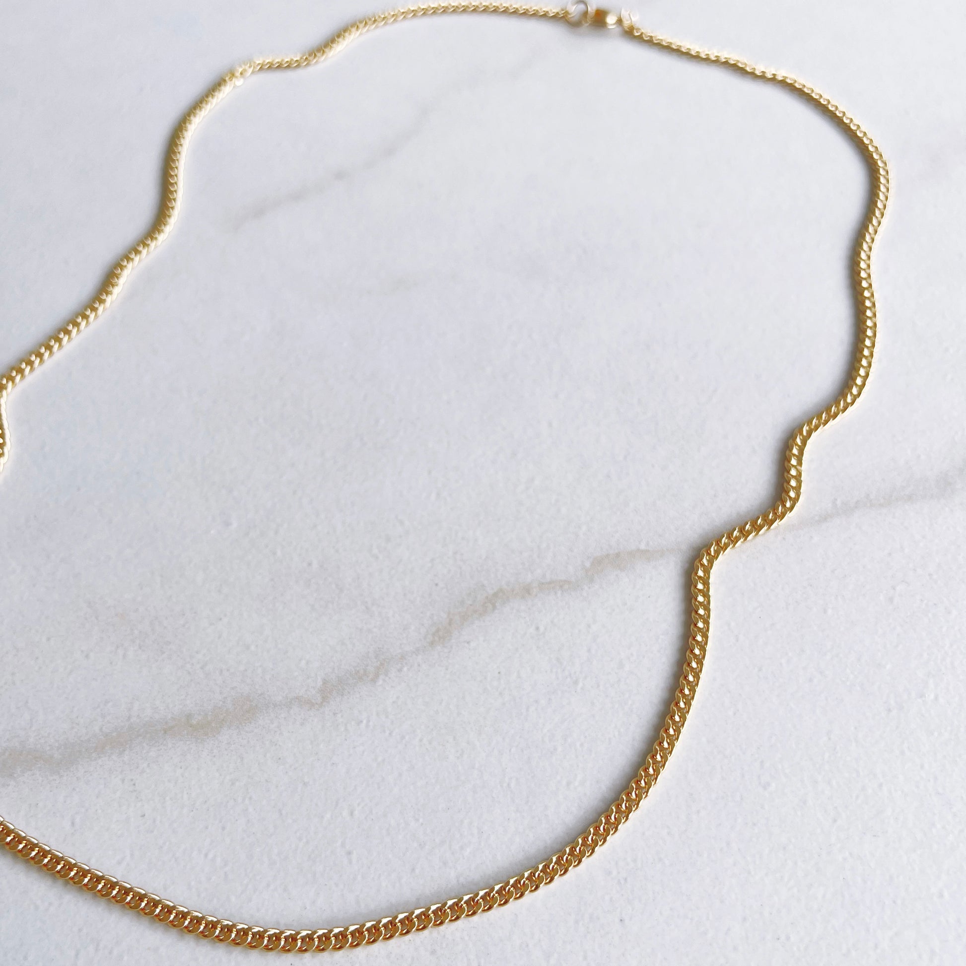 Mini Curb Chain Necklace