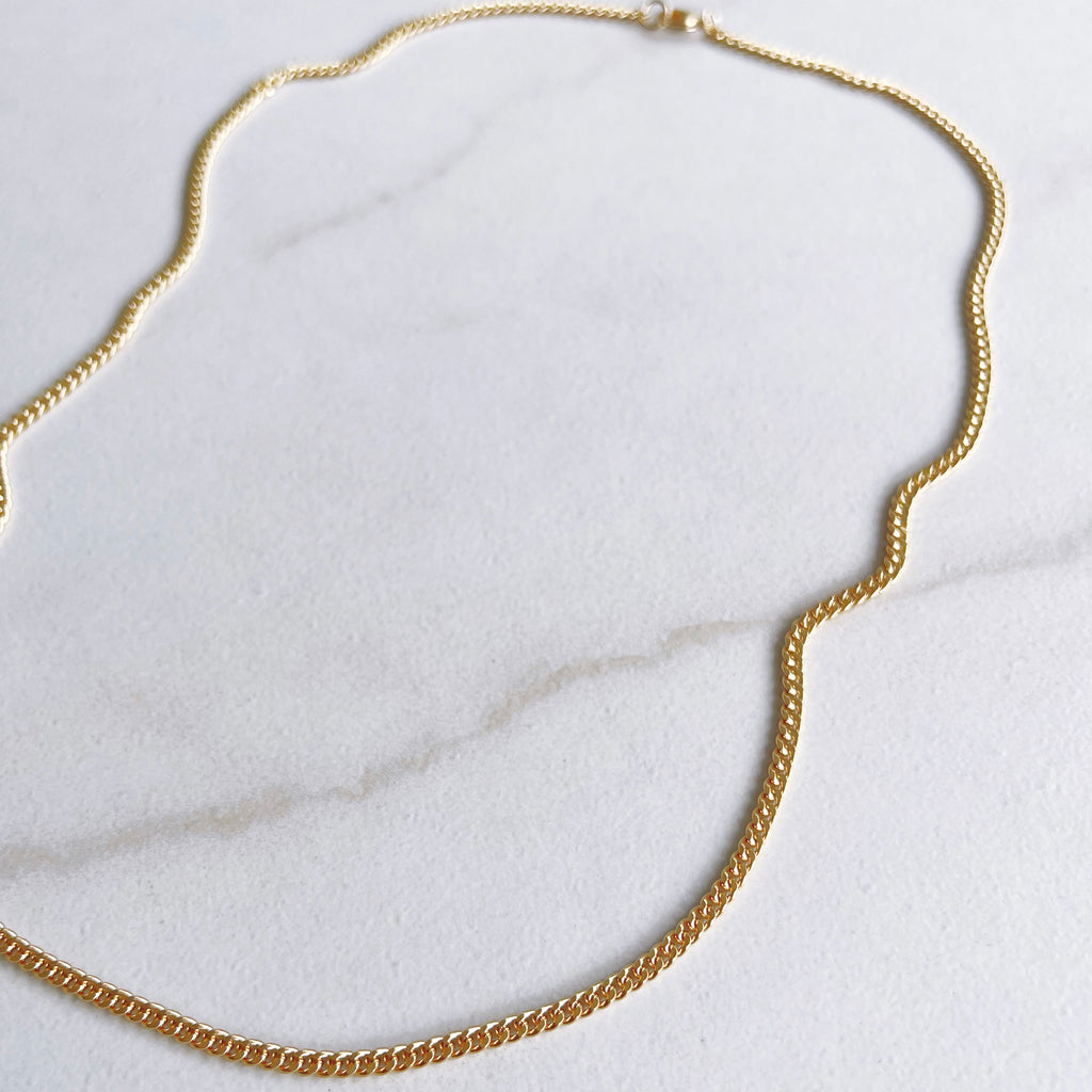 Mini Curb Chain Necklace