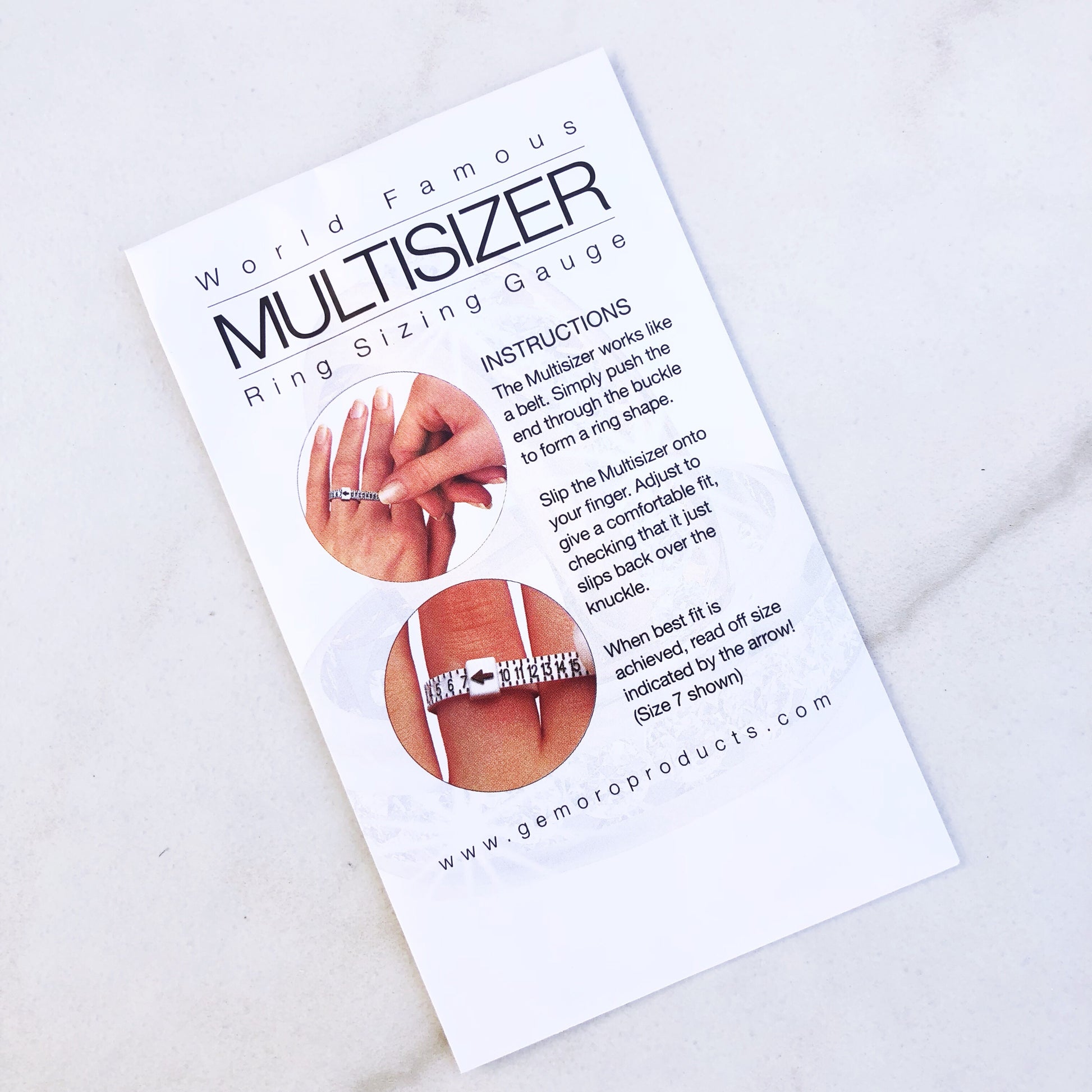 adjustable ring sizer 