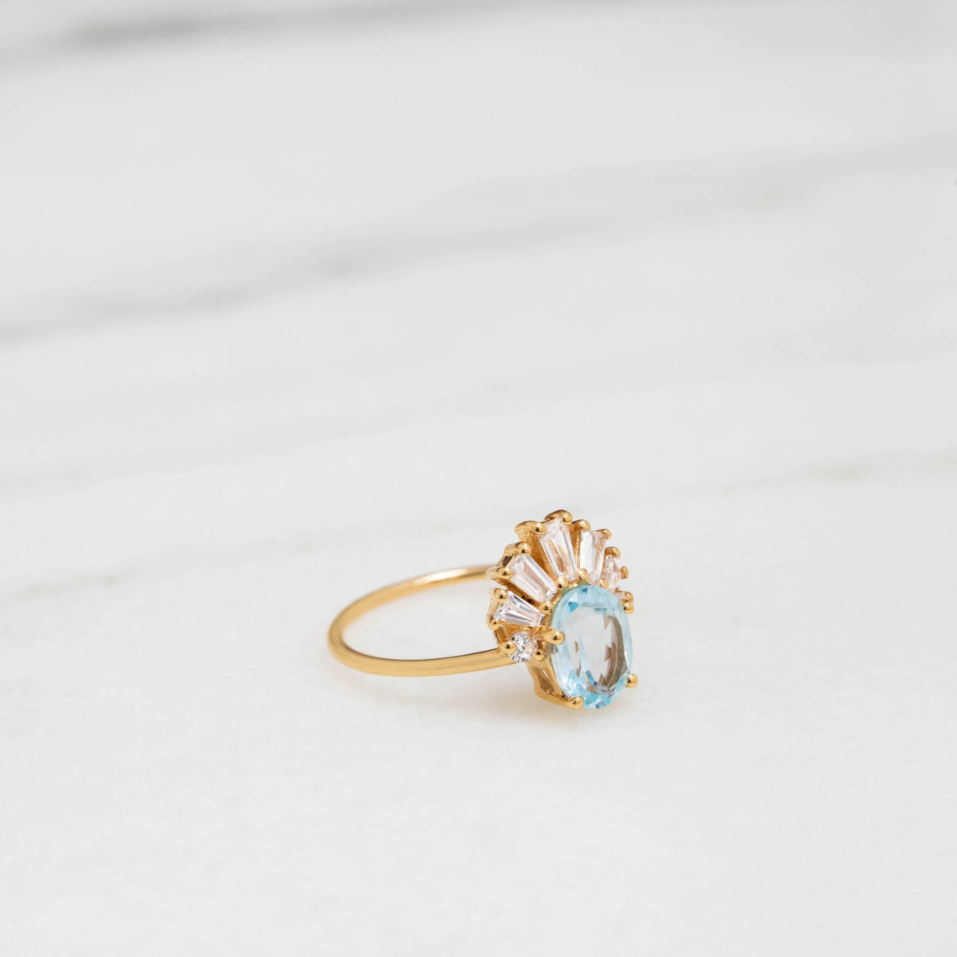 Stevie Blue Topaz Ring (4 left)