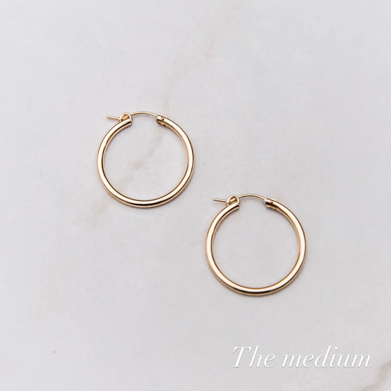 14k Gold Filled Hallow Hoops