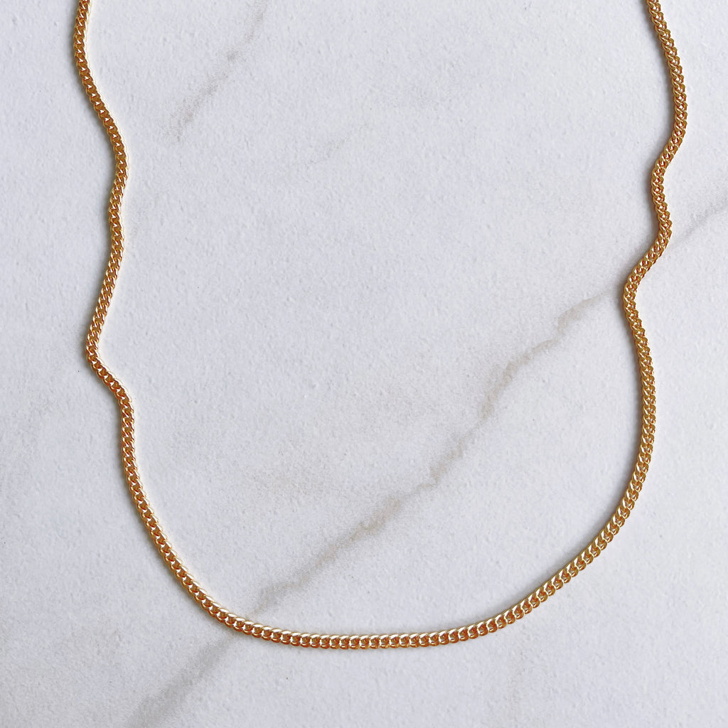 Mini Curb Chain Necklace
