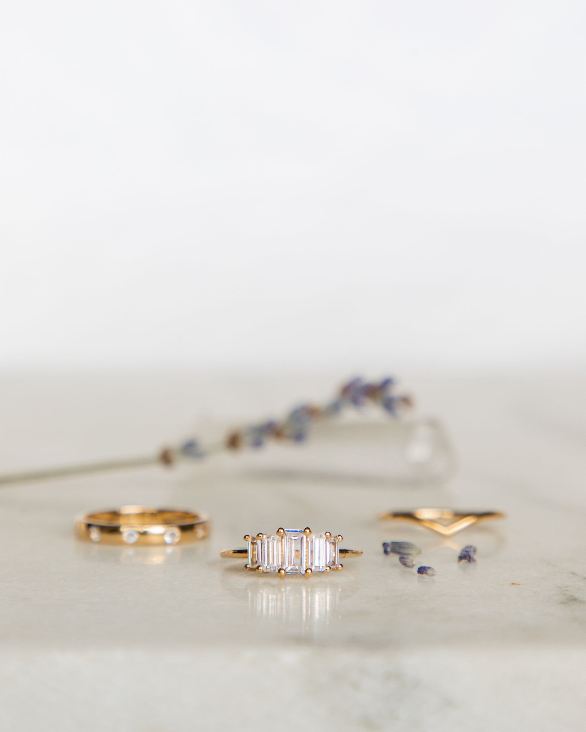 Elena Baguette Ring
