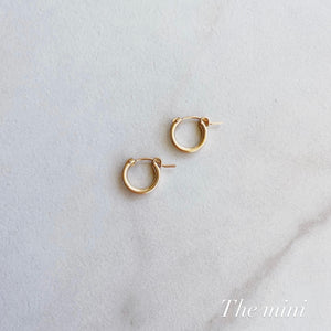 14k Gold Filled Hallow Hoops