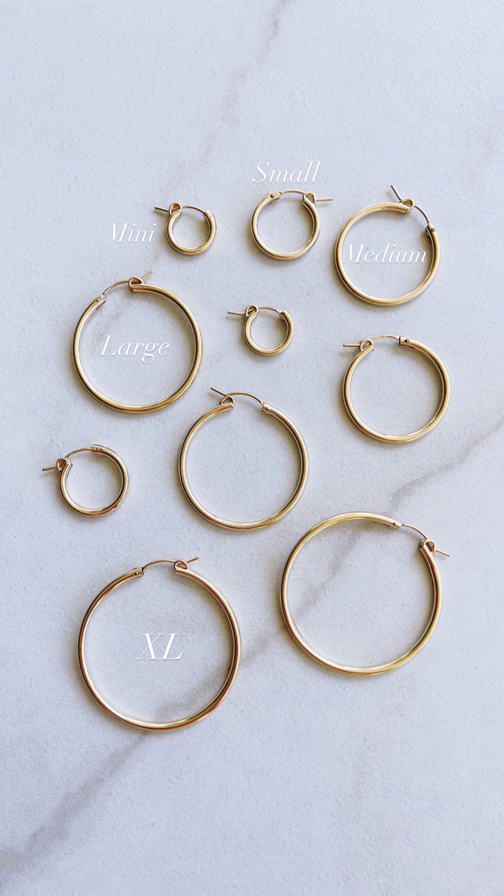 14k Gold Filled Hallow Hoops